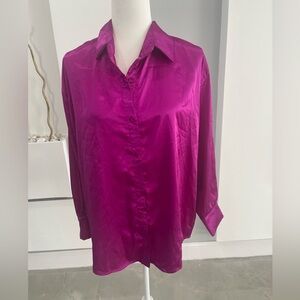 Vibrant Magenta Button Down Shirt